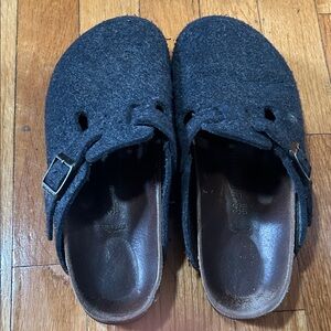 Birkenstock Boston Dark Gray Slip On